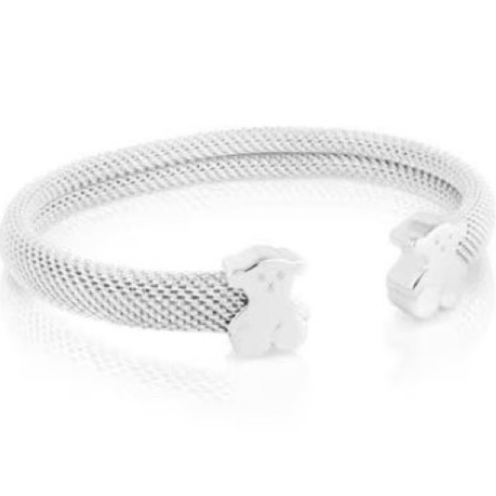 TOUS Elegant Silver Mesh Bracelet